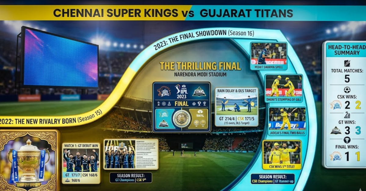 Chennai Super Kings vs Gujarat Titans Timeline