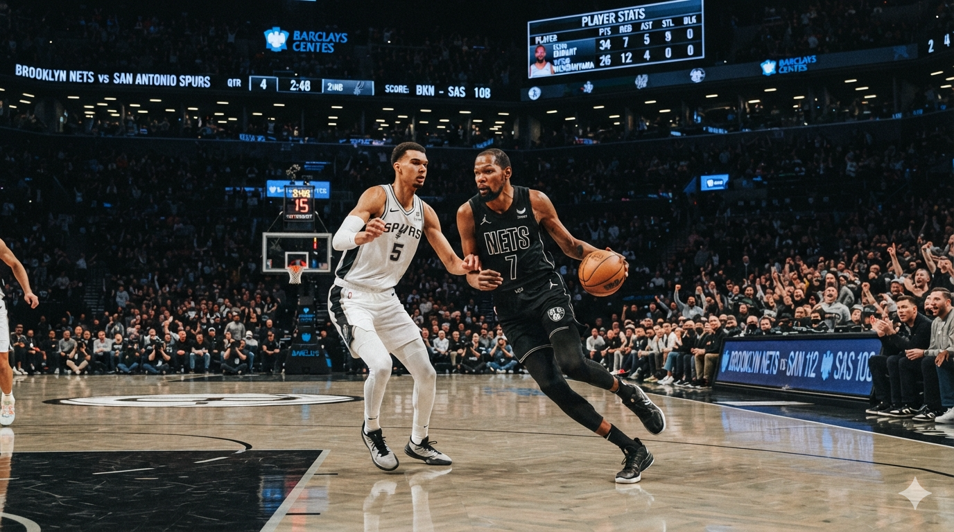 Brooklyn Nets vs San Antonio Spurs Match Player Stats
