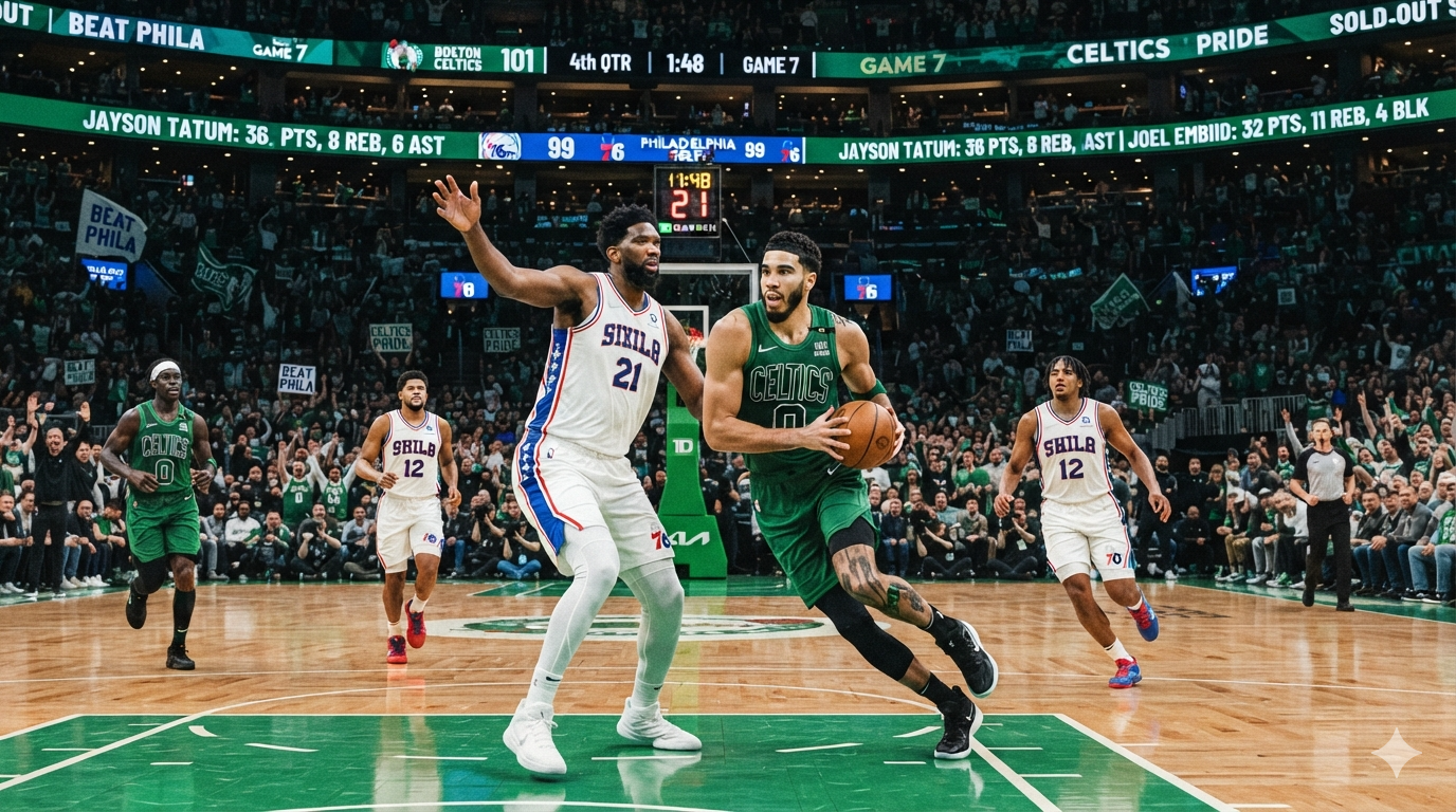 Boston Celtics vs 76ers Match Player Stats